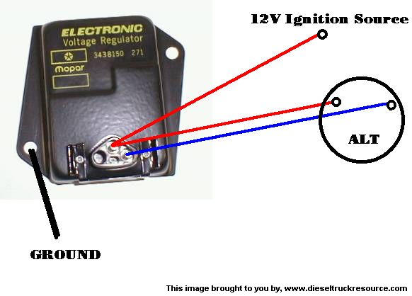 External Voltage Regulator Wiring Diagram Dodge
